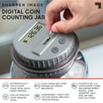 Sharper Image® Digital Coin Jar with LCD Screen, Keeps Track Of Balance