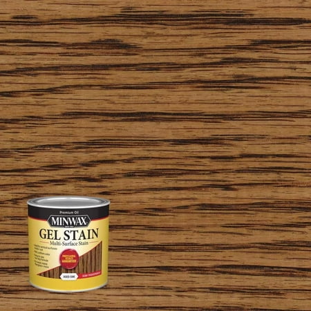 Minwax Aged Oak, Gel Stain,1/2 Pint