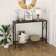 thumbnail image 2 of ZXNYH Console Table, entryway Table, Narrow Sofa Table with Shelves, Entrance Table for Hallway, Entryway, Living Room, Foyer, Corridor, Office, Black & White, 2 of 7