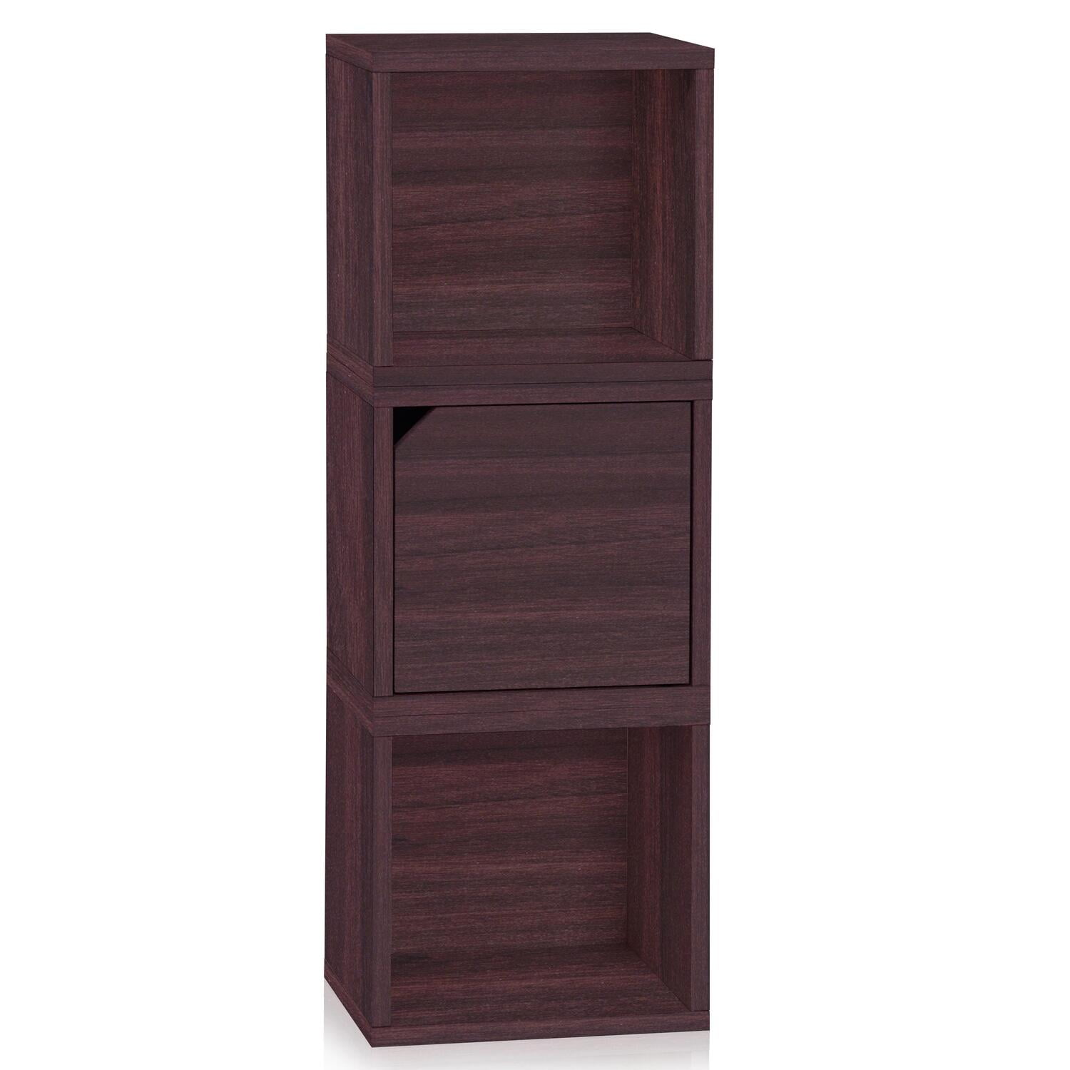Way Basics Eco Stackable Connect Storage UnitFinishEspresso,Type3
