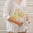 thumbnail image 3 of A4 Size Wheat Grass Stencil 11.7x8.3inch Wheat Stalk Stencil Reusable Painting Template with Paint Brush Botanical Wheat Pattern Template for Painting Wall Home Decor DIY Art Craft DIY, 3 of 8
