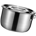 thumbnail image 2 of Stainless Steel Bowl Salad Mixing Container Kitchen Food Storage Bowl Kitchen Supply(2.4L), 2 of 9