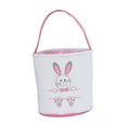 thumbnail image 1 of Canasta De Conejito De Pascua Sunnimix Cubo para Niño Regalo Huella Rosa, 1 of 8
