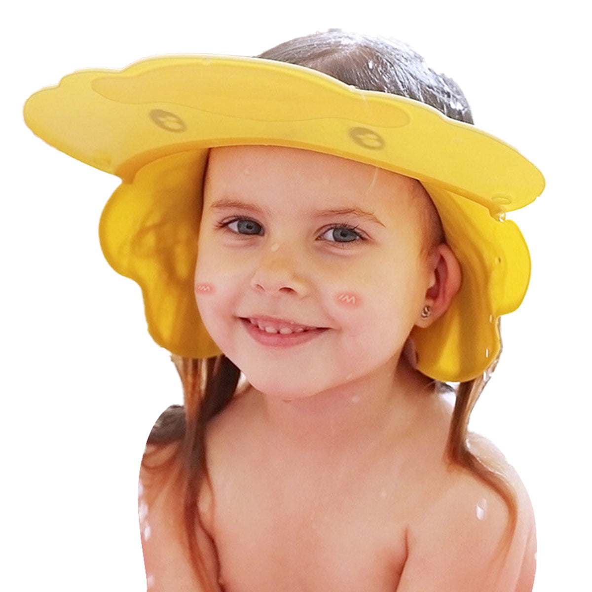 Women Cute Kids Girl Boy Children Hair Wrap Waterproof Bath Shower Head Cap Hat 