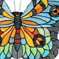 thumbnail image 3 of River of Goods 20.5"H Stained Glass Swallowtail Butterfly Window Panel - 21.75"L x 0.25"W x 20.5"H, 3 of 11