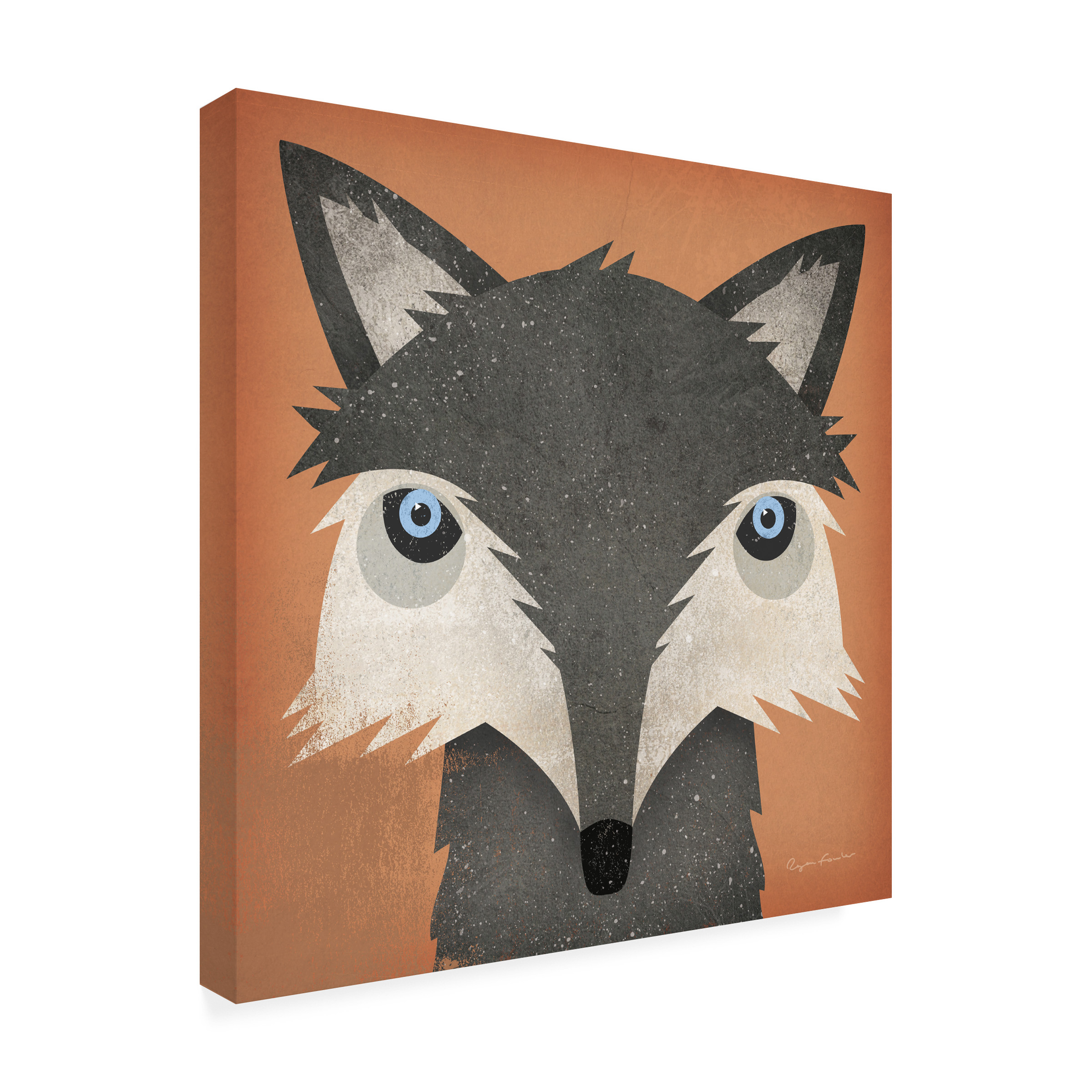 Trademark Fine Art 'Timber Wolf' Canvas Art by Ryan Fowler