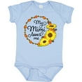 thumbnail image 3 of Inktastic My Mimi Loves Me with Sunflower Wreath Boys or Girls Baby Bodysuit, 3 of 5