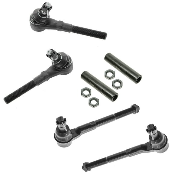 TRQ Front Inner Outer Tie Rod End Adjusting Sleeve SteeringSet 6pc for F150 PSA55409