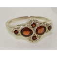 thumbnail image 6 of 925 Sterling Silver Natural Garnet Womens Anniversary Ring - Size 11.25, 6 of 6
