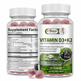 thumbnail image 3 of Vitamin D3 K2 Gummies - 10,000 IU of D3 + 200 mcg MK7 - Supports Healthy Bone, Calcium Absorption,& Immune Health - 60 Gummies, 3 of 3