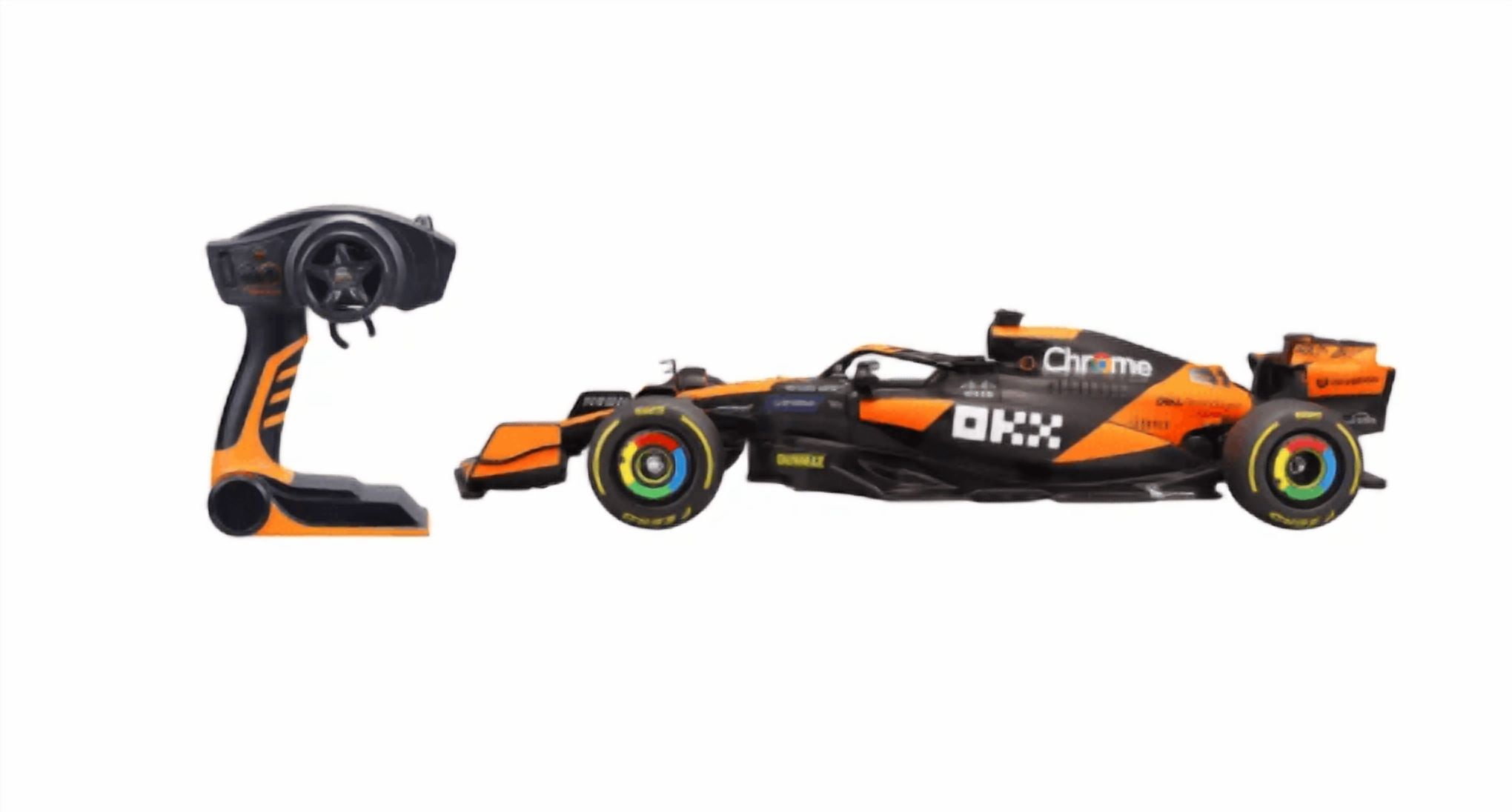 McLaren MCL38 RC Formula Race Car 1:10 Scale with Remote Control, Rechargeable Racing Car