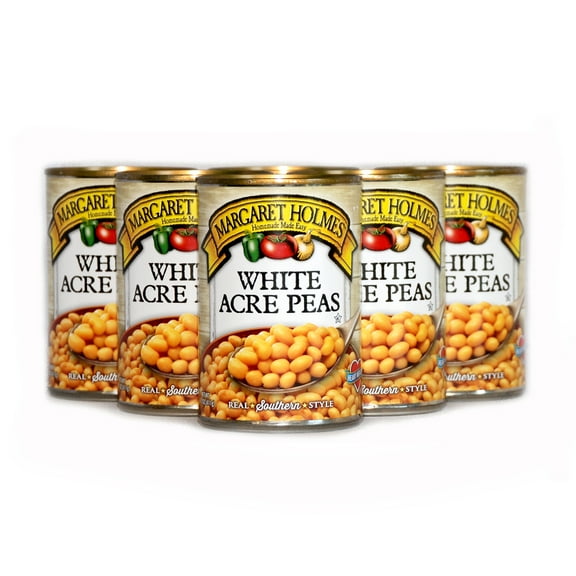 Margaret Holmes White Acre Peas, 14.5 oz (Pack of 6)
