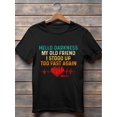 thumbnail image 3 of HOLA OSCURIDAD MI VIEJO AMIGO SE LEVANTÓ OTRA VEZ DEMASIADO RÁPIDO MMM #pots Camisetas originales para hombre con refranes Camisetas negras divertidas Camisetas gráficas para hombre Cuello redondo Cas, 3 of 7