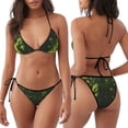 thumbnail image 3 of Gaeub Screaming Horror Art Print Women's Triangle Bikini,String Bikini Set,Two Piece Swimsuit Bathing Suits, 3 of 6