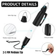 thumbnail image 3 of ZheElen 24pcs Plastic Non-toxic Permanent Markers With Cap For Smooth Writing Experience Waterproof Safe 1Set, 3 of 6