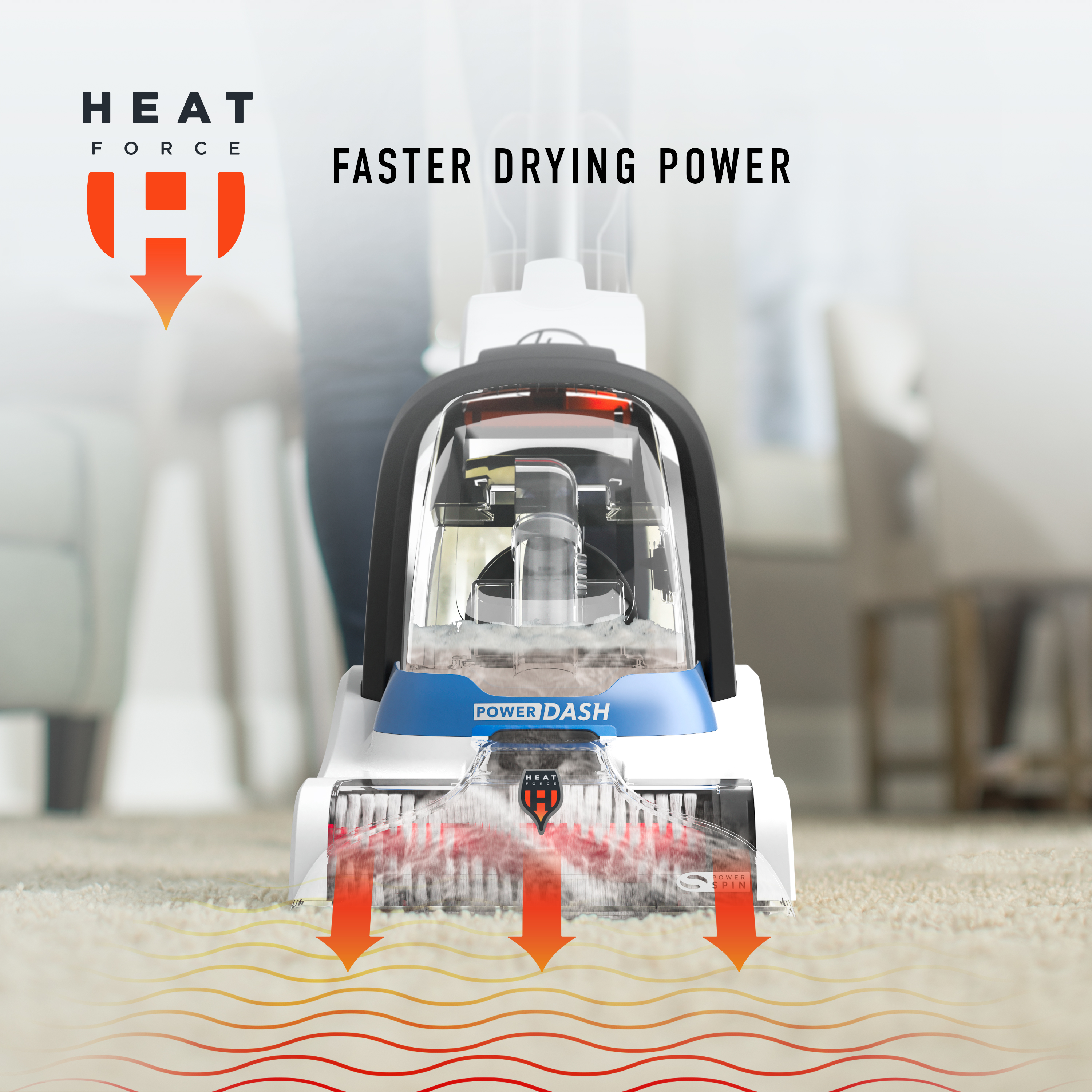 Hoover PowerDash Pet, Upright Carpet Cleaner Machine with Clean Pack Carpet Cleaner Solution Pod Samples, FH50712 - image 6 of 17