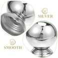 thumbnail image 4 of Raindrops Decorative Garden Fence Finial Steel Caps Silver 1Pack Simple Design for Homeowners, 4 of 7
