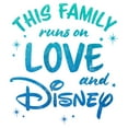 thumbnail image 2 of Girl's Disney Family Runs on Love and Disney Graphic T-Shirt, 2 of 4