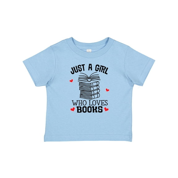 Inktastic Just a Girl Who Loves Books Girls Baby T-Shirt