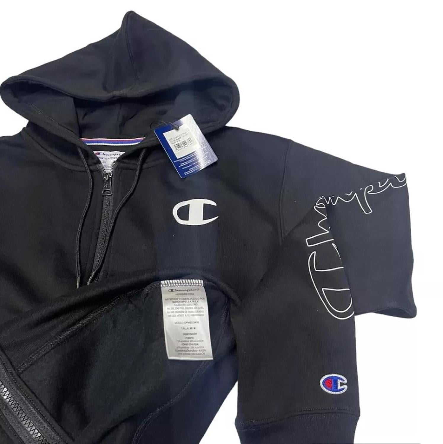 Champion sueter negro mujer sales