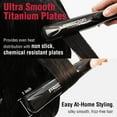 thumbnail image 6 of RED by KISS Pro Titanium Flat Iron 1 inch Heat Up To 460°F Max Ultra Smooth Titanium Plates Provide Non Stick, Chemical Resistance, and Even Heat Distribution, 6 of 11