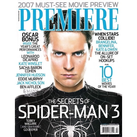 Tobey Maguire Spider-Man 3 movie Jan/Feb 2007 Premiere magazine