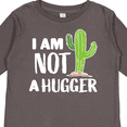 thumbnail image 4 of Inktastic I am Not a Hugger with Cactus Boys or Girls Long Sleeve Toddler T-Shirt, 4 of 5