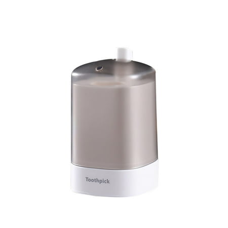 

wendunide kitchen gadgets Automatic Pop-up Toothpick Box Holder Container Portable Toothpick Dispenser White