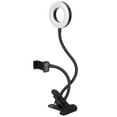 thumbnail image 2 of Anillo de luz LED con luz de relleno USB, 10 velocidades, atenuación con clip para fotografía en vivo, lectura y bordado, 2 of 14