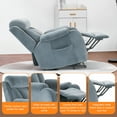 thumbnail image 5 of Lohoms Power Lift Recliner Chair, Electric Recliners for Elderly Seniors with Remote Control, Comfy Lounge Single Sofa, Leisure Relaxing Chair, 2 Side Pockets, Gift for Your Family, Gray, 5 of 9