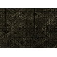 thumbnail image 1 of Ahgly Company Indoor Rectangle Abstract Brown Modern Area Rugs, 2' x 5', 1 of 4