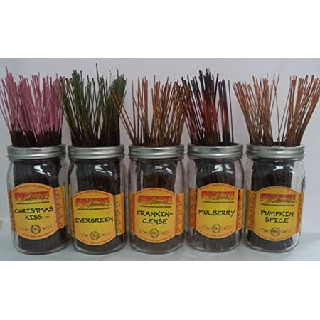 Assorted Incense Sticks - Wild Berry Incense Assorted Christmas Scents Set #3: 100 Sticks (20 each of 5 Scents)