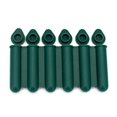 thumbnail image 1 of Plantilla de tiras de hielo de 6 compartimentos de silicona verde oscuro con tapa para uso doméstico de bebidas de hielo, 1 of 5