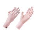 thumbnail image 2 of Guantes de protección solar para mujer, pantalla táctil, verano, antideslizantes, finos, bloqueador solar. Rosa, 2 of 9