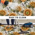 thumbnail image 5 of Sunflower Vintage Outdoor Rug for Patio/Deck/Porch, Non-Slip Large Area Rug 5 x 7 Ft, Fall Farmhouse Botanical Floral Indoor Outdoor Rugs Washable Area Rugs, Reversible Camping Rug Carpet Runner, 5 of 8