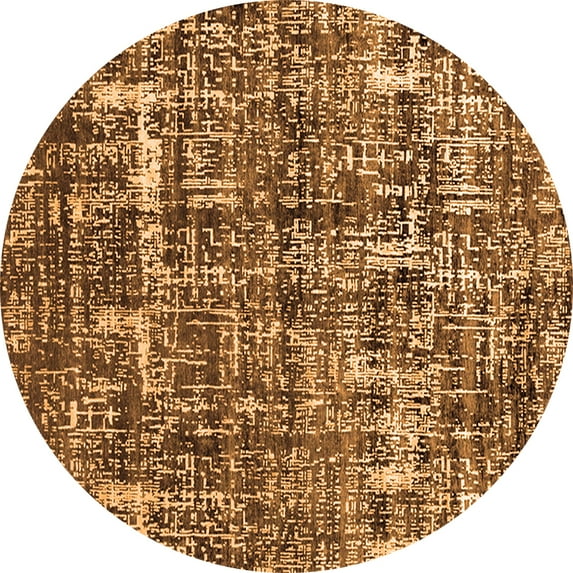Ahgly Company Indoor Round Persian Orange Bohemian Area Rugs, 8' Round
