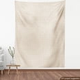 thumbnail image 3 of Ambesonne Geometric Fabric by the Yard Upholstery, Retro Shabby Checked, 5 Yards, Brown Cream, 3 of 4