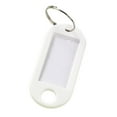 thumbnail image 2 of 1 Pack Tough Plastic Key Tags with Split Ring Label Window,Name Tags and Labels,Adapt to USB Drive,Key Chains with Label Tags,Pets Key Id Tags,Small Luggage Tags,White, 2 of 9