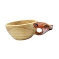 thumbnail image 5 of yotijay Wooden Camping Mug, Wooden Cup, Rustic Animal Shaped Tableware, Hand Carved Mug,, 5 of 9