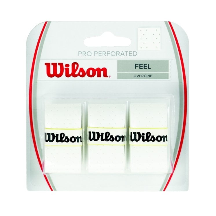White Wilson Overgrip Pack of 3 WRZ4014WH Pro Overgrip Unisex 