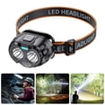 thumbnail image 1 of Visland LED Headlamp 90-Degree Adjustable Motion Sensor Rechargeable Waterproof Outdoor Camping Headlamp Emergency Light, 1 of 7