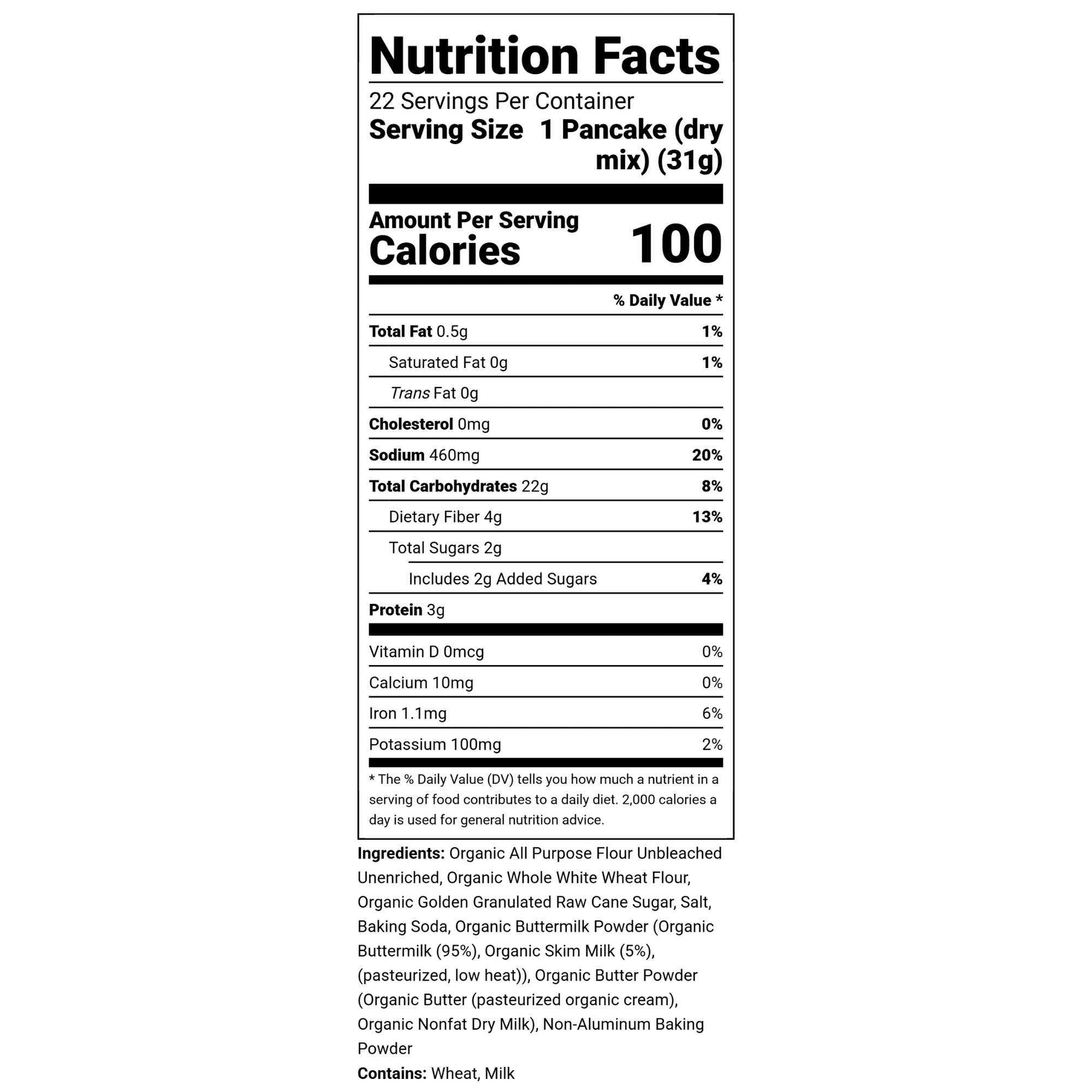War Eagle Mill Organic Buttermilk Pancake & Waffle Mix, 24 oz Bags, (pack of 2)