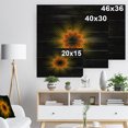 thumbnail image 5 of Design Art - Psychedelic Yellow Fractal Flower, 5 of 5