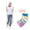 White, variant on Disposable Rain Ponchos for Adults with Drawstring Hood - Emergency Rain Ponchos Family Pack for Women and Men,Clear(20Pcs)