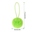 thumbnail image 3 of WWC Furry Christmas Ball Ornament Set, 24 pcs Soft Fluffy Plush Faux Fur Pom Pom Christmas Balls, Christmas Tree Decorations for Xmas Party, 3 of 9