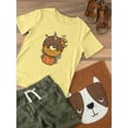 thumbnail image 3 of Unicorn Donut With Pumpkin T-Shirt Toddler -Image by Shutterstock,  5 Toddler, 3 of 4