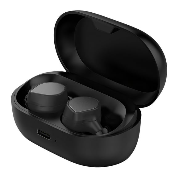 Charger Case 600mah Wireless Charging Case Type-C Port Replacement Charger Case Cradle Dock for Jabra Elite 7 Pro Long Life Black
