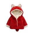 thumbnail image 3 of Godderr 6 Months-5 Years Old Boys Girls Hoodie Jacket for Baby Toddler,Winter Cotton Hooded Jacket,Long Sleeved Sweater down Coats, 3 of 6