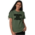 thumbnail image 4 of Ground Pound Muay Thai Fighter Plus Size Crewneck Graphic Tee Shirt Brisco Brands 2X, 4 of 5