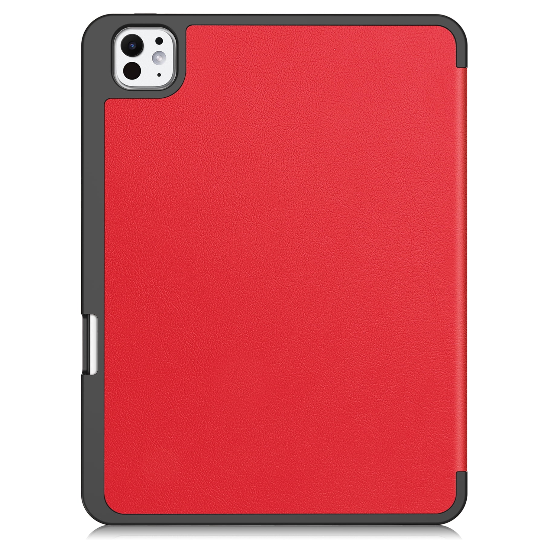 Allytechgroup iPad Air 13 M2 2024 Case, Slim Flip Smart Cover Auto Sleep Wake with Pencil Holder Multi Angle Veiwing Stand Shockproof Case for Apple iPad Air 13 inch 2024,Red